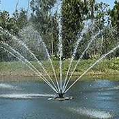 lake and pond fountains installed