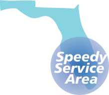 Our service area covers all of Central and South Florida.